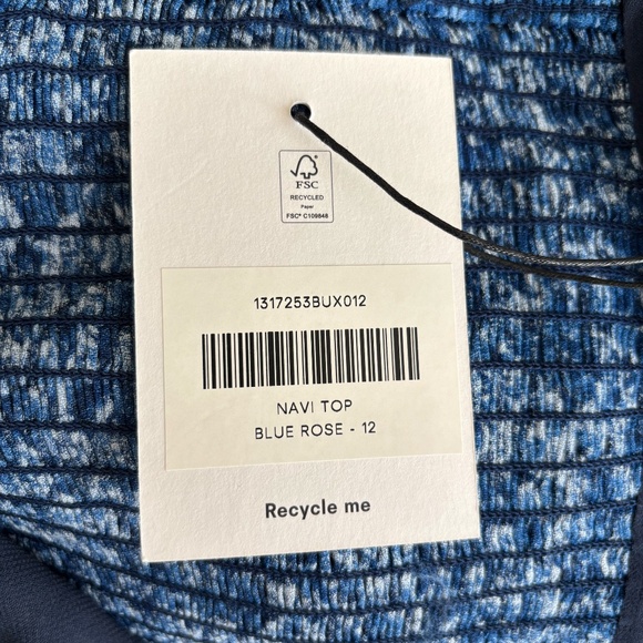 Reformation Navi Top in blue rose - Picture 6 of 8